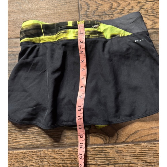 Nike Dri Fit Running Skirt Shorts Women's XS Black Neon‎ Graphic Athletic - Picture 10 of 11